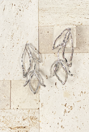 Aros Tulipan plateado