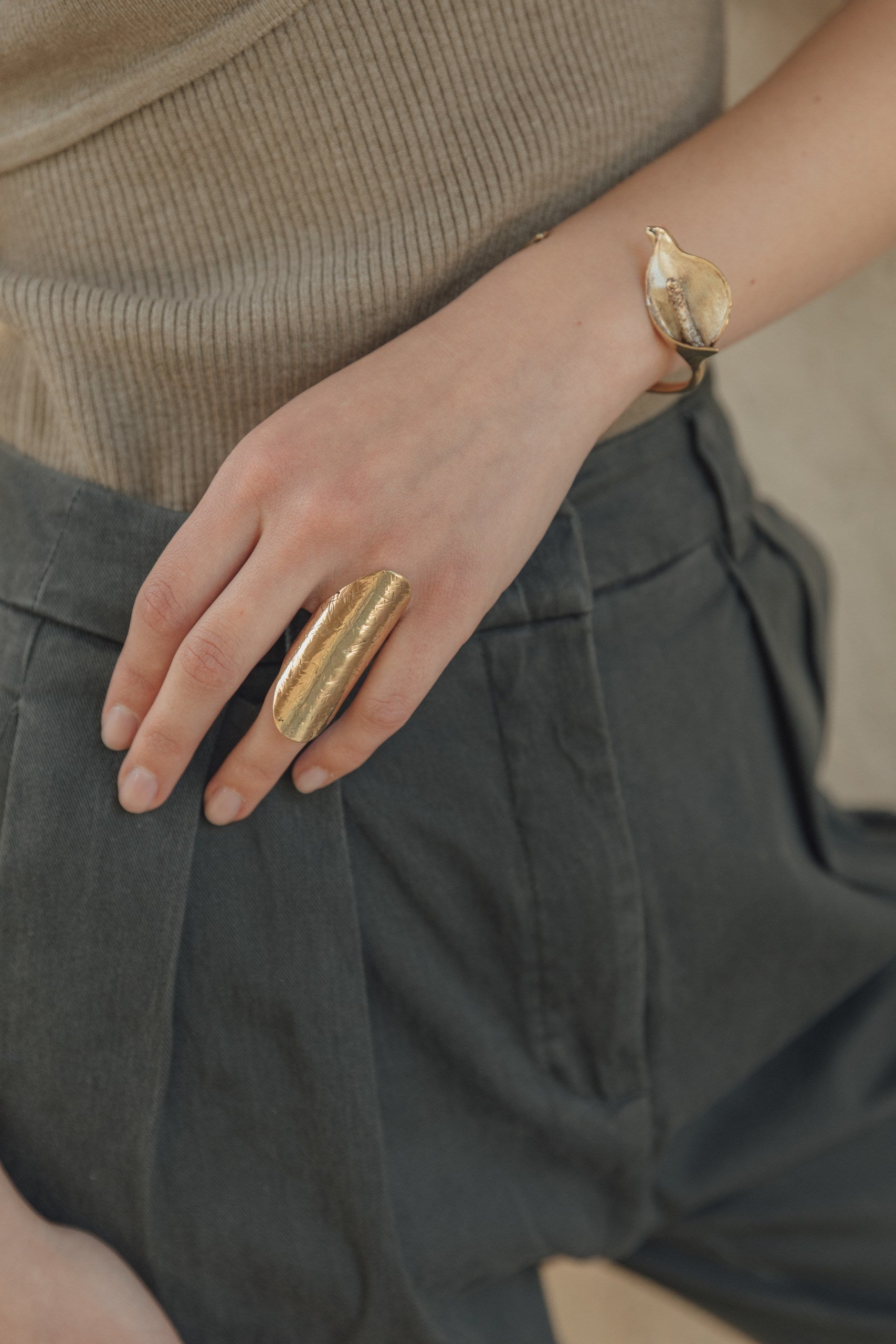 Anillo Santolina bronce