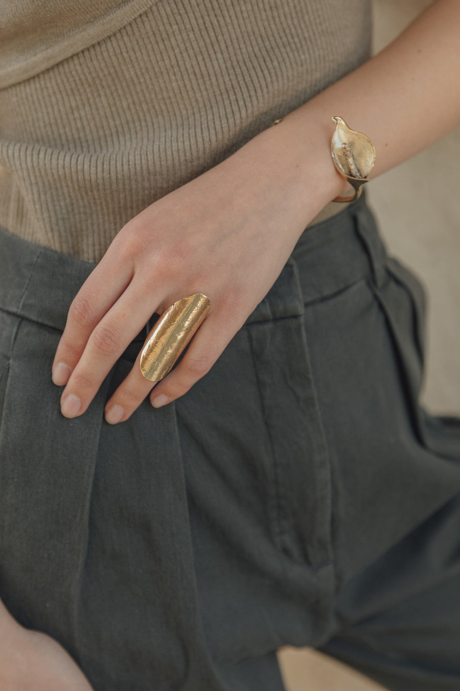 Anillo Santolina bronce