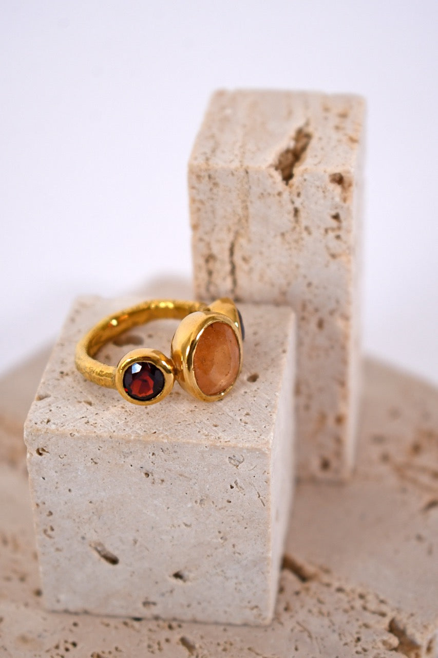 Anillo Ambar Rojo