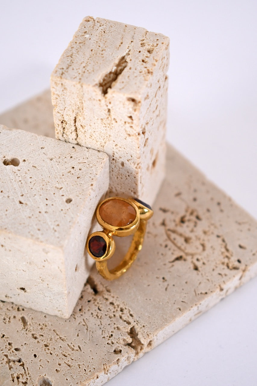 Anillo Ambar Rojo