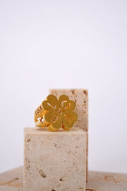 Anillo “LUCK” de Bronce – Trébol de Cuatro Hojas