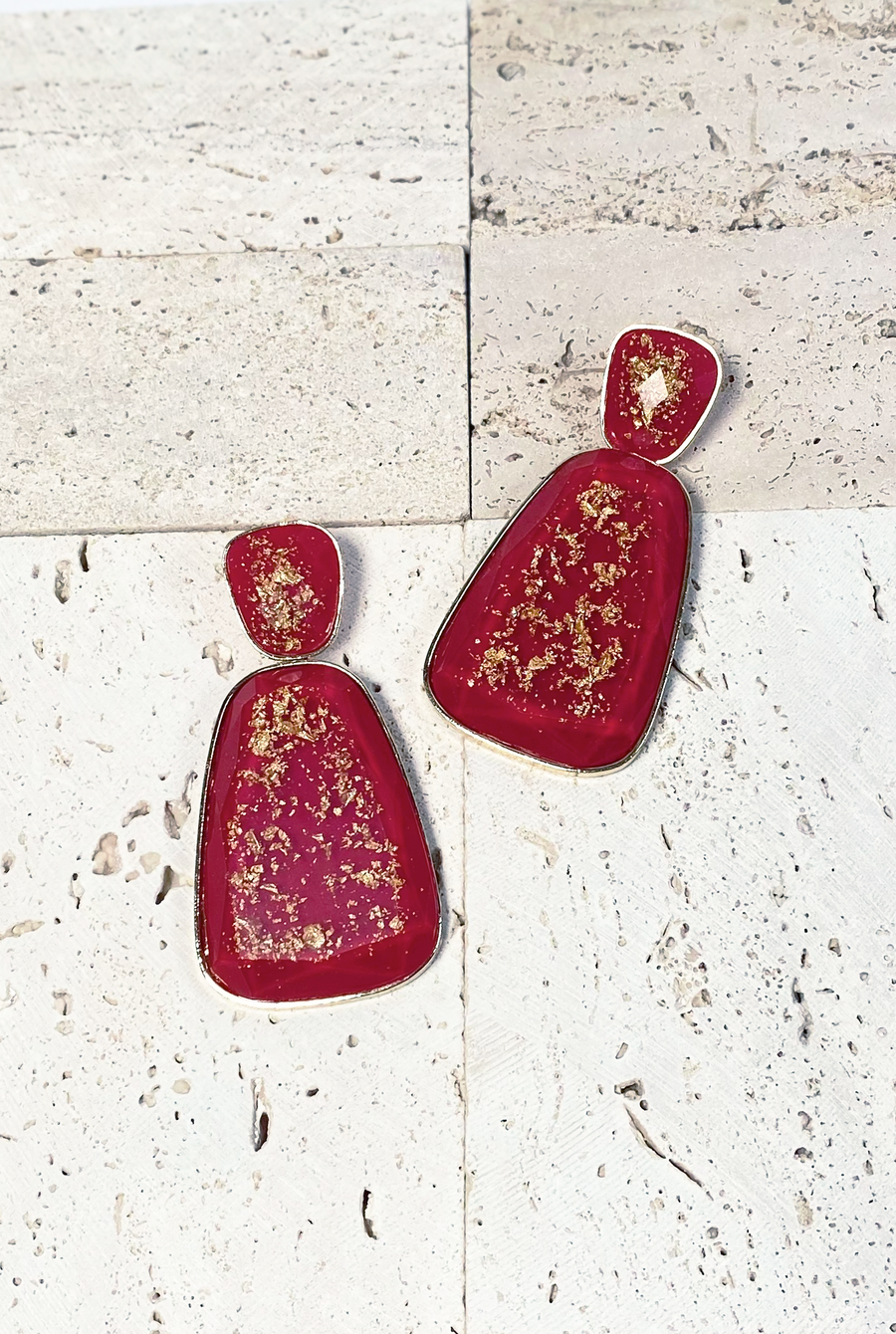 Aros Alelí Rojo