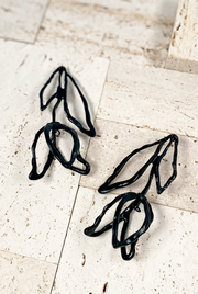 Aros Tulipan negro