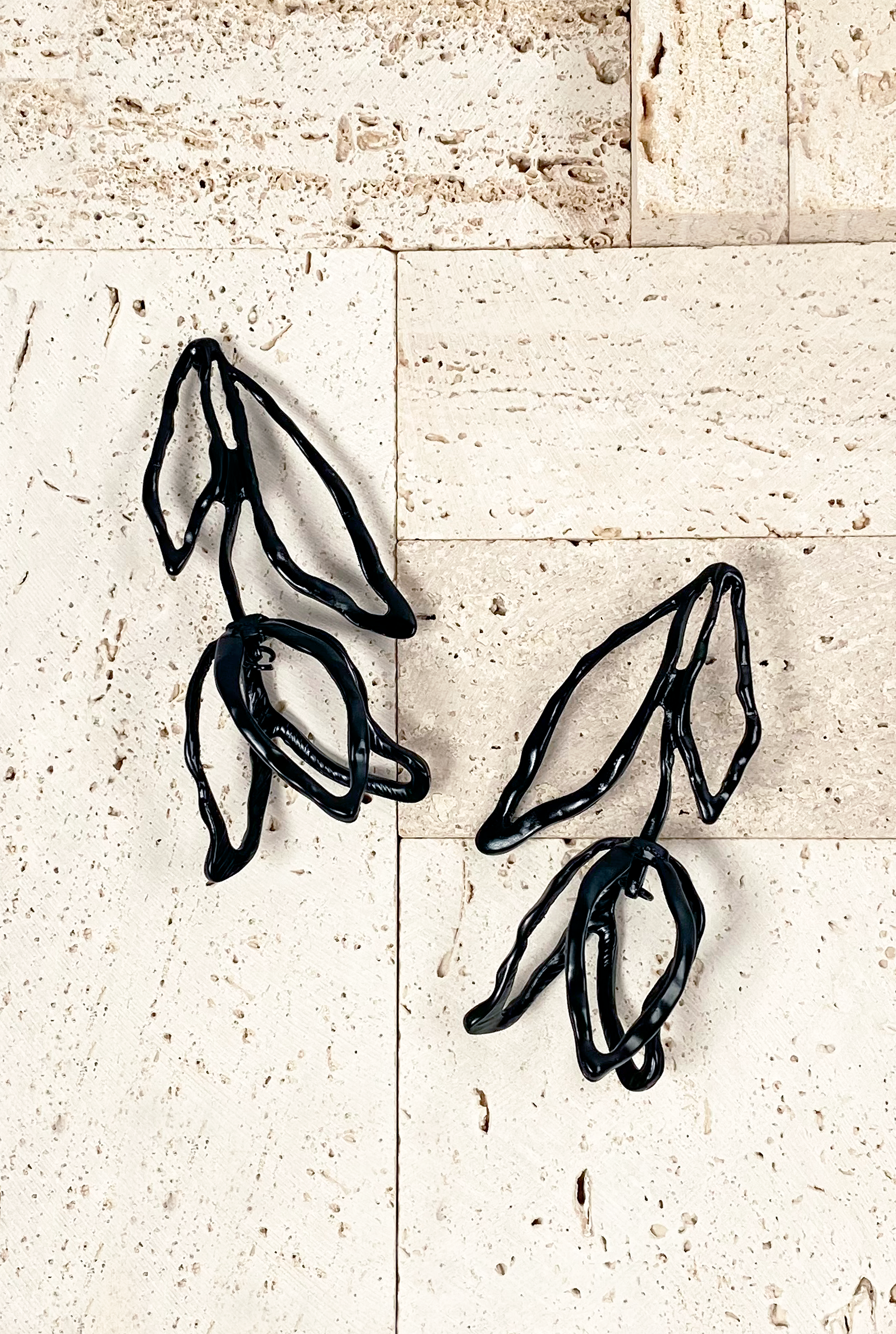 Aros Tulipan negro