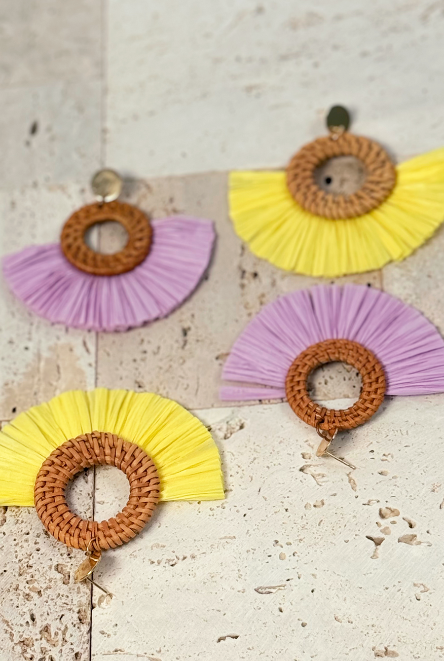 Aros Hortensia Amarillo
