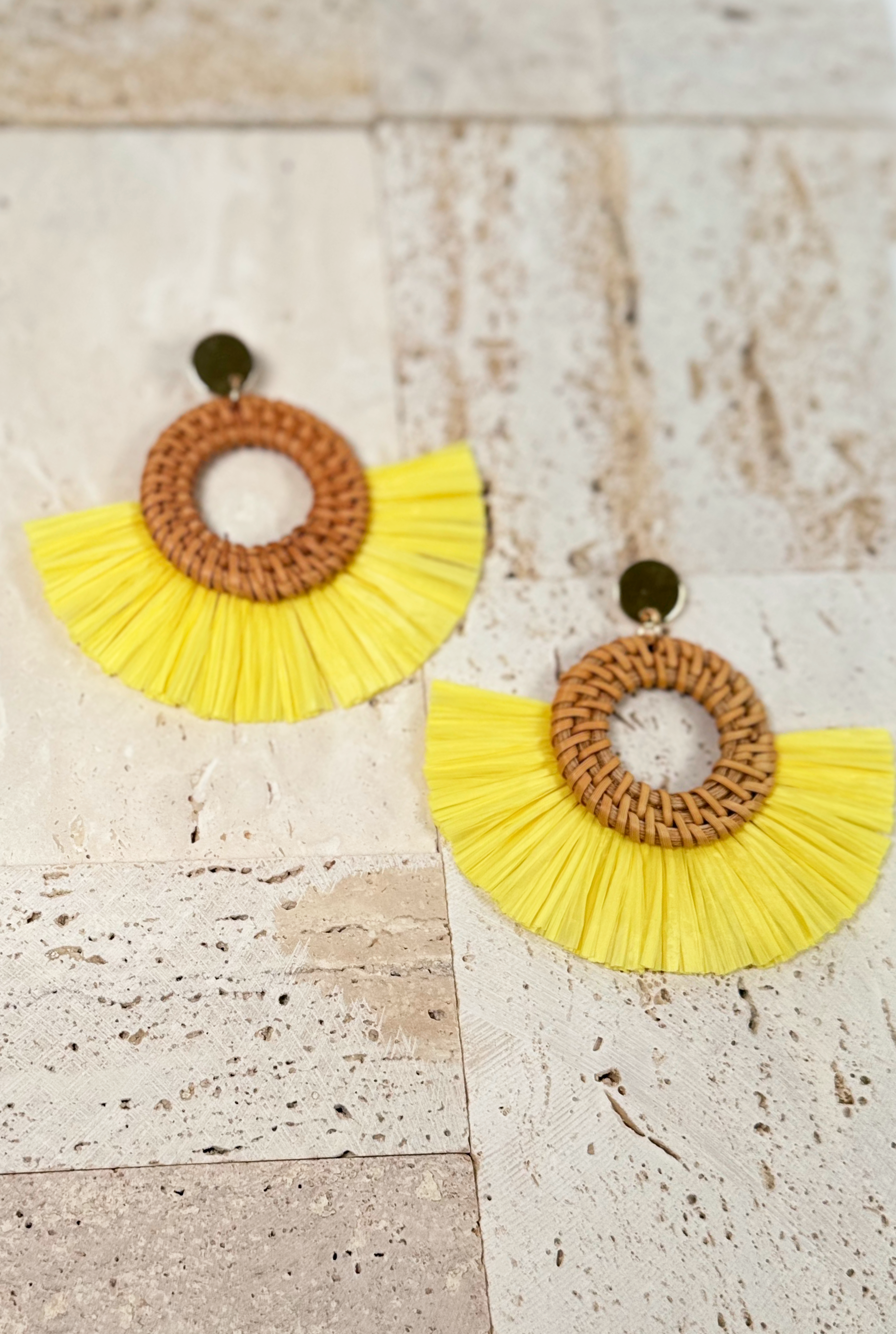 Aros Hortensia Amarillo