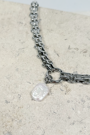 Collar Zinnia Plateado
